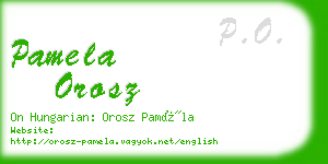 pamela orosz business card
